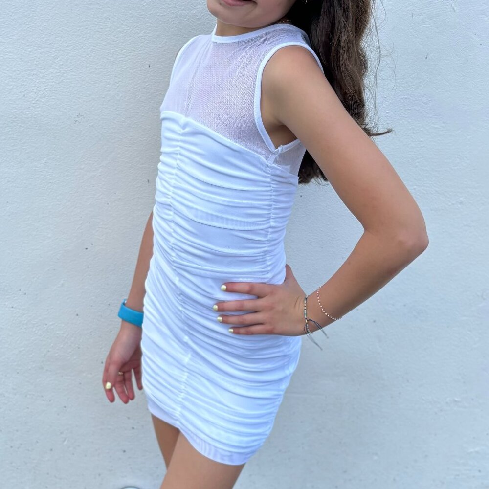 NEW - Girls white dress